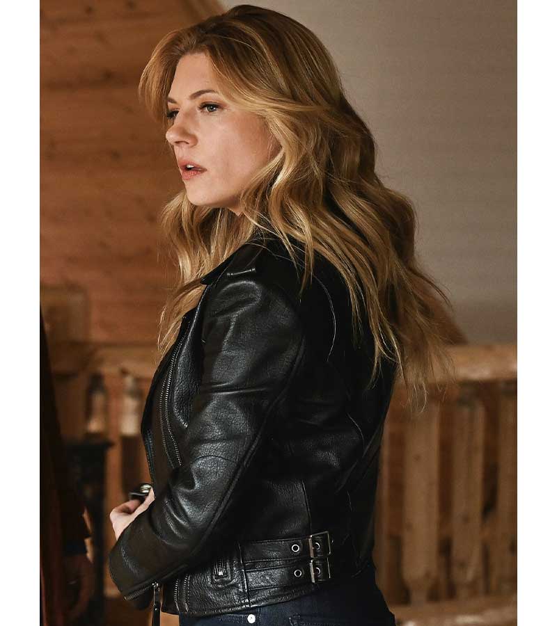 Katheryn Winnick Big Sky Black Leather Jacket - New American Jackets