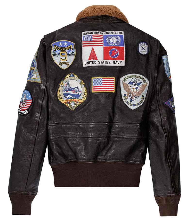 Tom Cruise Maverick Top Gun Black Leather Jacket