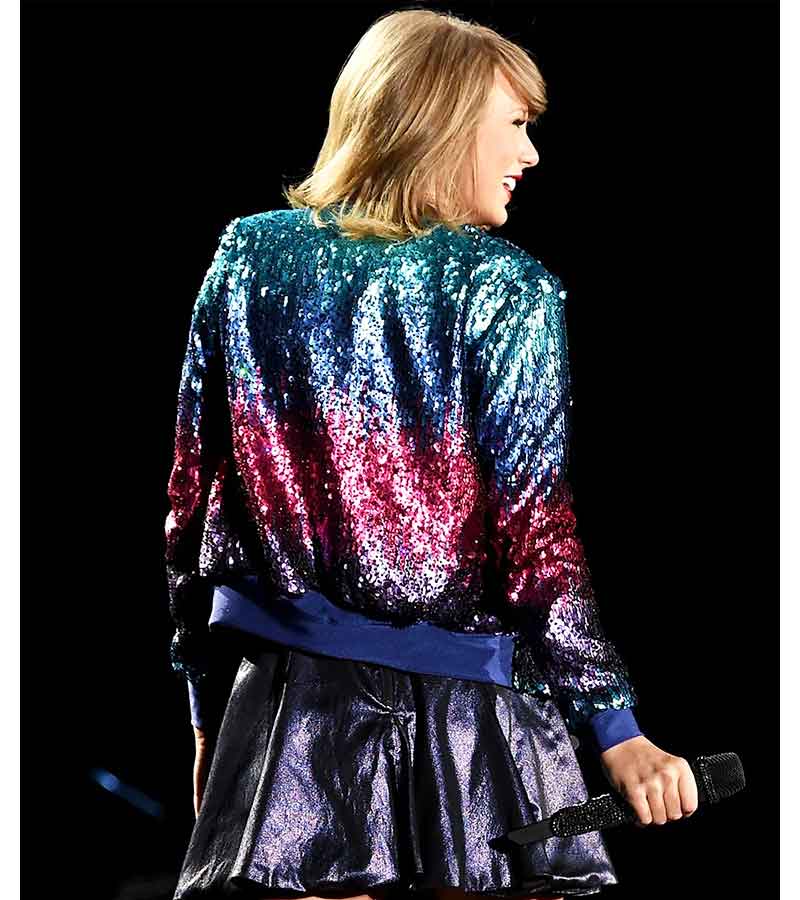 Taylor Swift Rainbow Sequin Jacket Clearance Sale