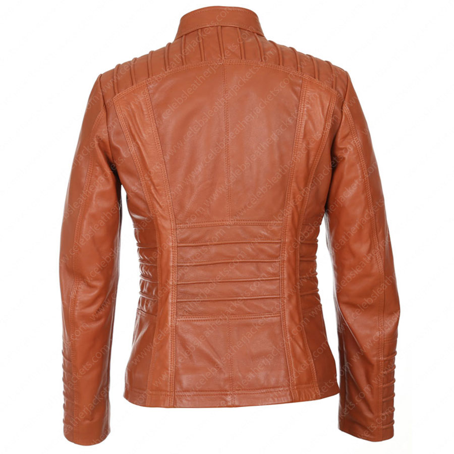 Noorani Women's RED Leather Jacket Stylish Motor Biker Jacket With Zipper  Quilted Design Western Leather Jacket Best Gift for Her - Etsy