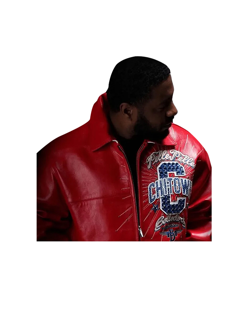 Chi-Town Pelle Pelle Red Leather Jacket