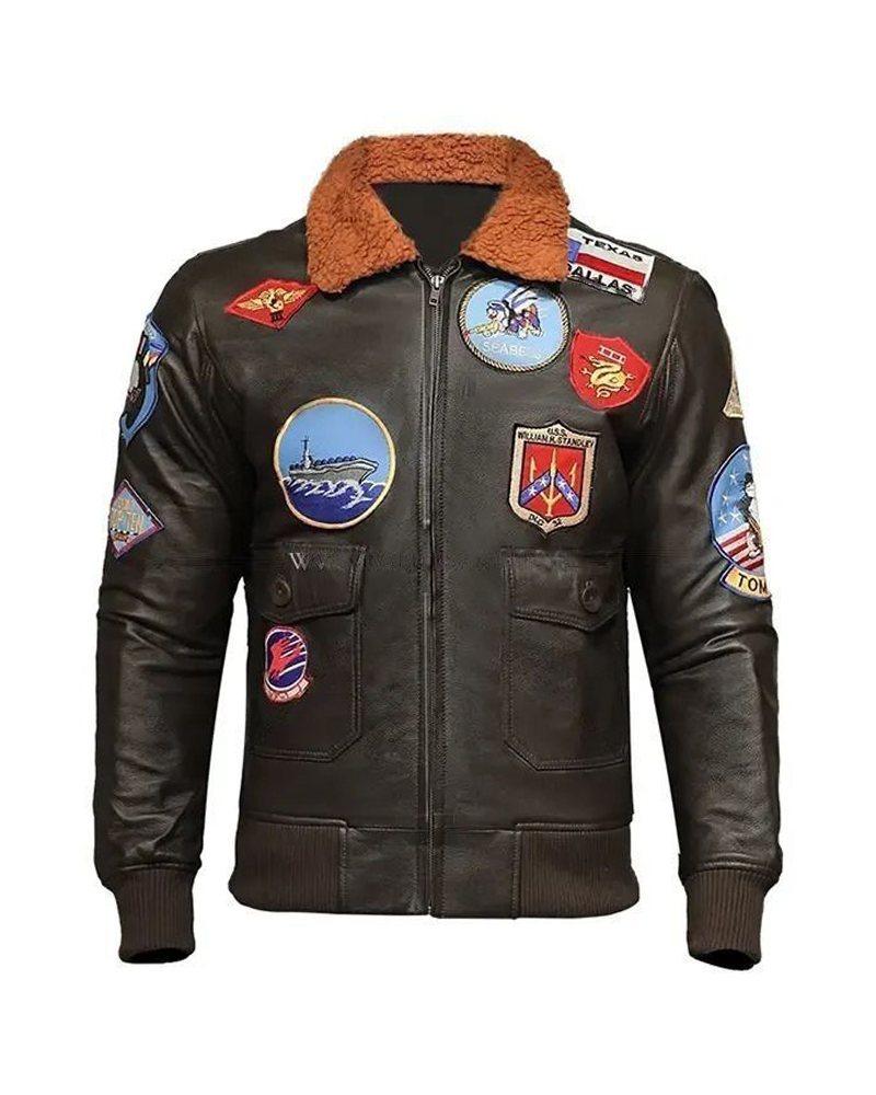 Top Gun Maverick Tom Cruise Bomber Brown Jacket