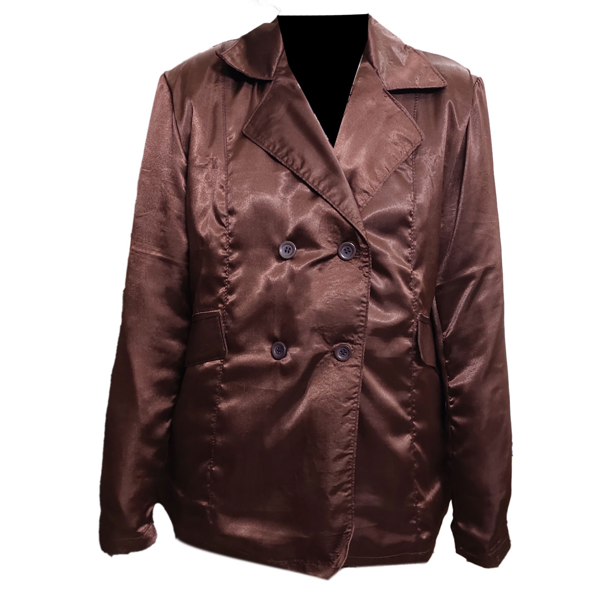 M3gan Film 2023 Amie Donald M3gan Brown Satin Coat