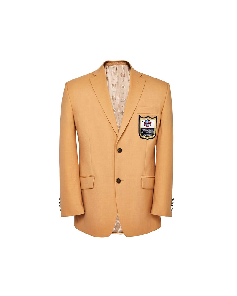 Men NFL Hall Of Fame Iconic Gold Jacket