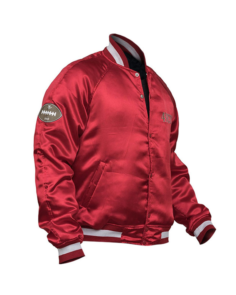 San Francisco 49ers Overtime Red Satin Jacket