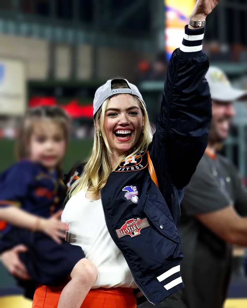 Kate Upton vintage Astros jackets are available again