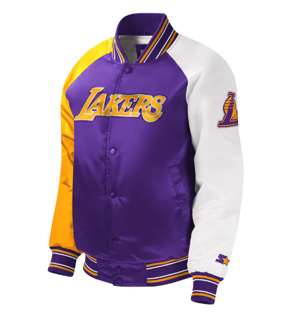 Los Angeles Lakers Purple Varsity Bomber Jacket - Celebs Movie Jackets