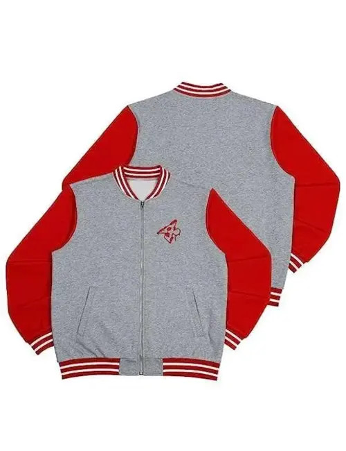 PERSON'S VARSITY ジャケット SMOKE RISE - PU VARSITY JACKET - WW23697 - GRY – King City