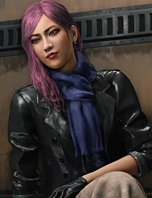 yae Clash leather like jacket