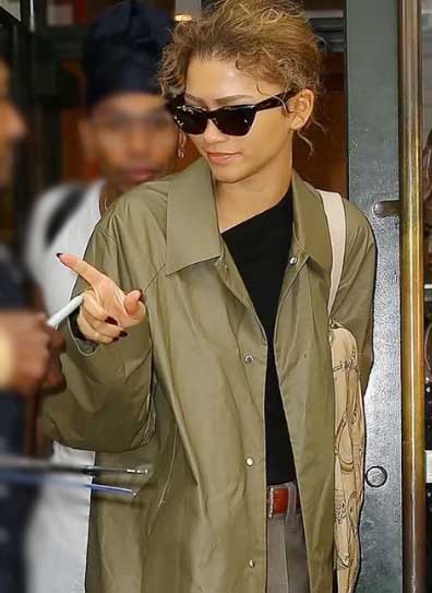 Zendaya Met Gala Green Coat
