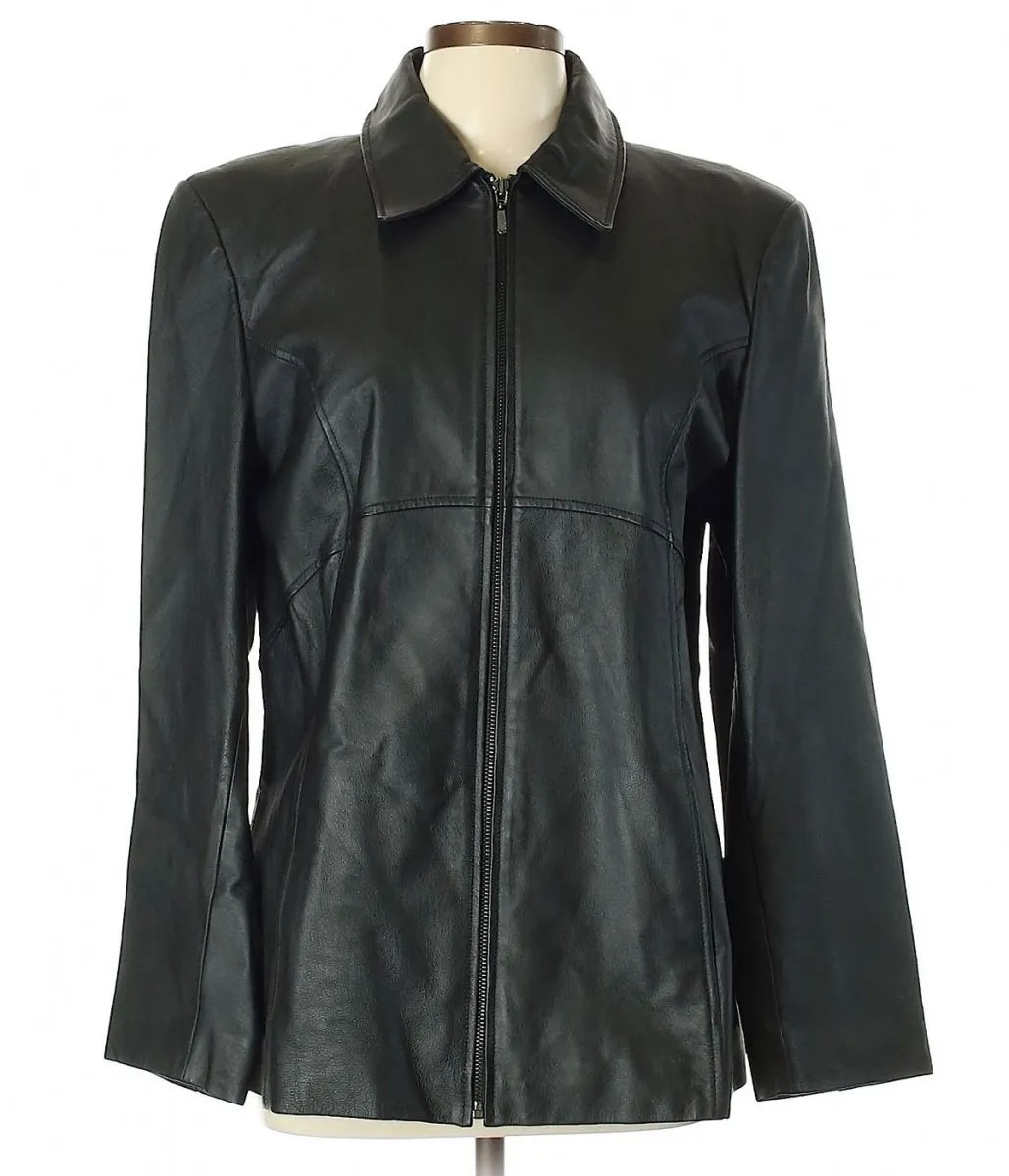 JACQUELINE FERRAR リアルレザーロングコート 90s Jacqueline Ferrar by J.C.Penny real leather