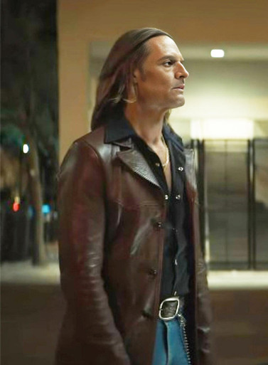 Josh Holloway Duster Brown Leather Jacket