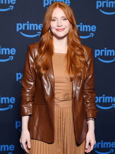 bryce dallas howard leather dress Howard! One Inside Color Bryce Dallas Howard Arrives in