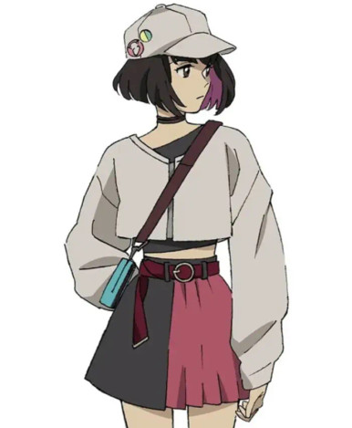 Eleina 2025 Lazarus Anime Off-White Cropped Jacket