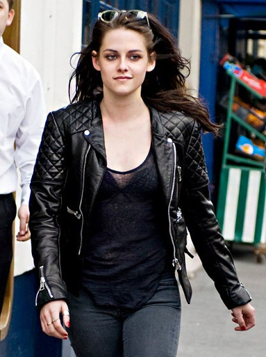 Kristen Stewart Stylish Biker Leather Jacket