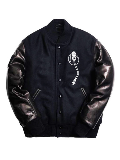 Def Jam Black Varsity Bomber Jacket