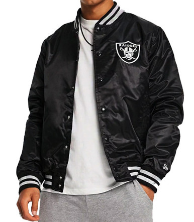 ジャケット・アウター VINCENT J Crack Raiders Jacket STARTER Oakland Raiders Varsity Jacket LS90E155-RAD - Shiekh