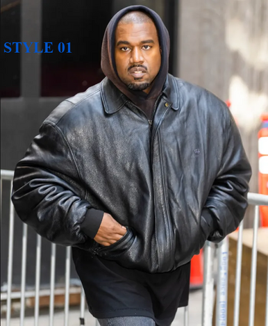 【PORTERNA】Kanye Bomber Jacket Kanye West Black Bomber Jacket