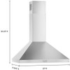 (Open Box) Whirlpool WVW53UC0LS 30 in. 400 CFM Chimney Wall-Mount Range Hood with light in Stainless Steel