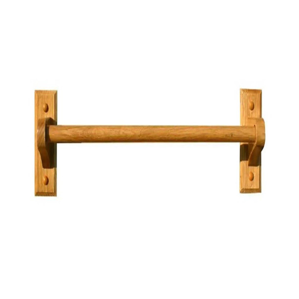 Glacier Bay 18 in. Towel Bar in Oak