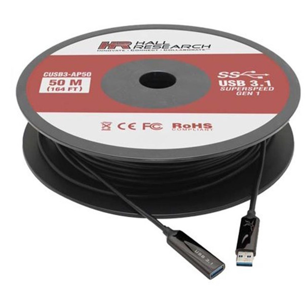 Hall Technologies 4K USB 3.0/3.1Javelin Active Optical Plenum Cable CUSB3-AP15