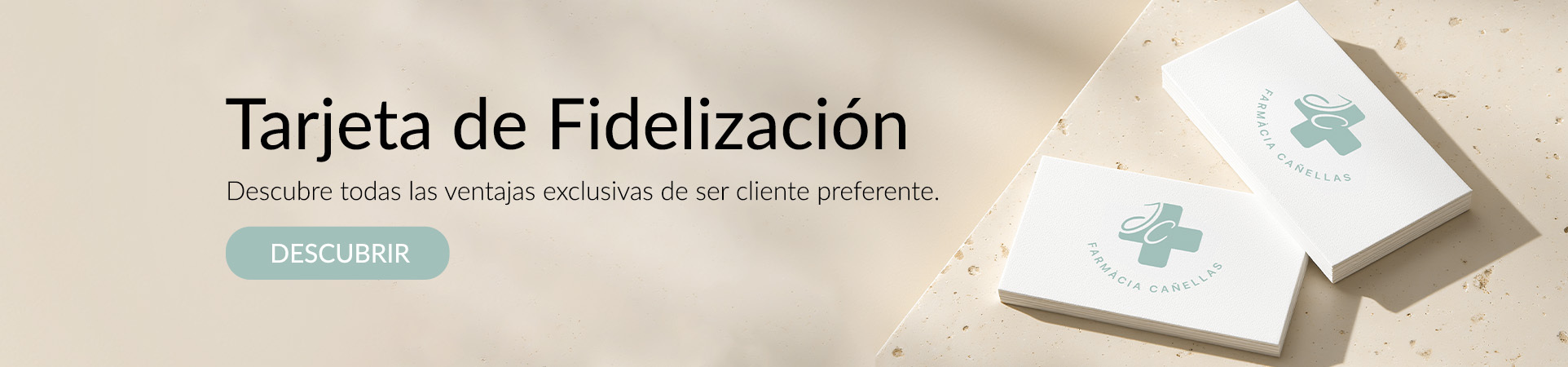 Tarjeta de fidelización en Farmacia Cañellas