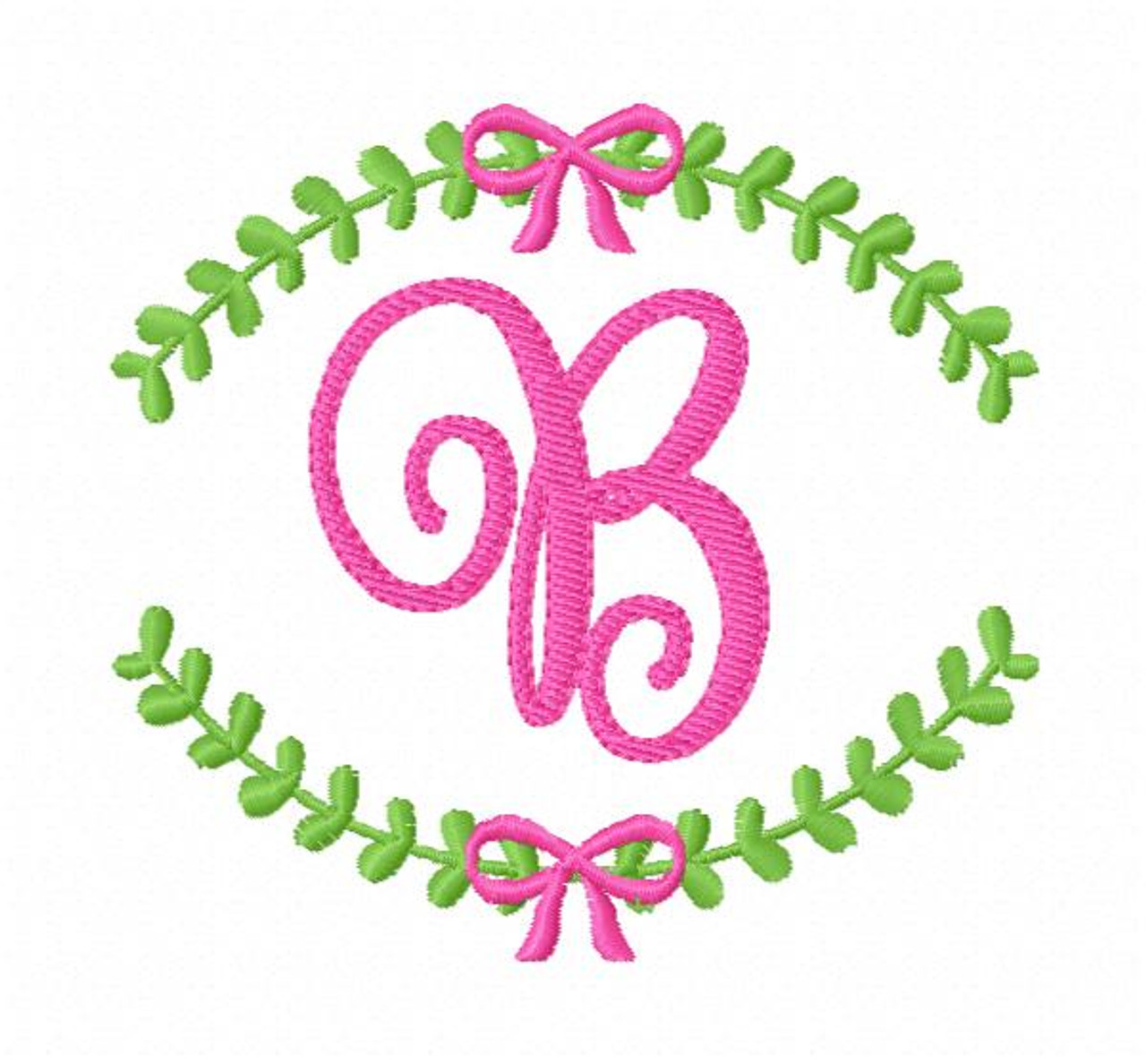 Laurel Monogram Custom Stencil