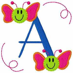 Emma's Butterfly Monogram Set Emma's Butterfly Monogram Set
