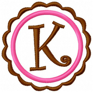 Classic Scallop Monogram Set Classic Scallop Monogram Set