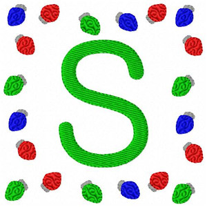 Christmas Lights Monogram Set Christmas Lights Monogram Set