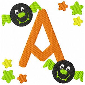Batty Friendly Halloween Monogram Set