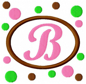 Oval & Dots Monogram Set Oval & Dots Monogram Set