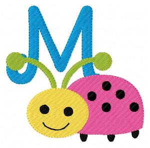 Ladybug Smiley Monogram Set Ladybug Smiley Monogram Set