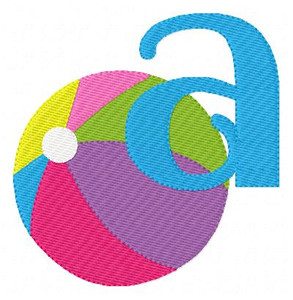Beach Ball Summer Fun Monogram Set Beach Ball Summer Fun Monogram Set