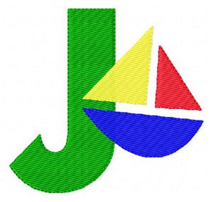 Sailboat Monogram Set 519 Sailboat Monogram Set 519