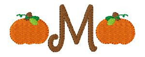 Pumpkin Fall Harvest Halloween Cute Mini Monogram Pumpkin Fall Harvest Halloween Cute Mini Monogram