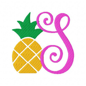 Pineapple Mongram Set Pineapple Mongram Set