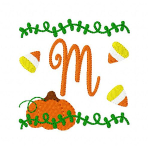 Pumpkin Patch Fun Monogram Embroidery Font Design Set Pumpkin Patch Fun Monogram Embroidery Font Design Set