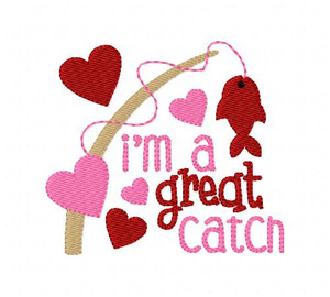 Valentine Great Catch Heart Fish