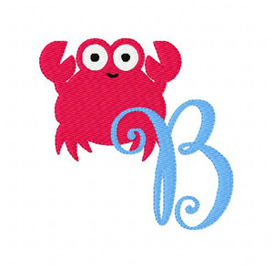 Crab Beach Day 17 Monogram Set Crab Beach Day 17 Monogram Set