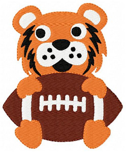 Tiger Mascot Football Single