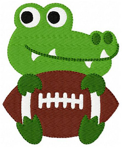 Gator Mascot Football Single Gator Mascot Football Single