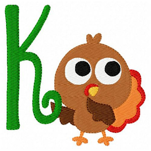 Turkey Thanksgiving Monogram Set Turkey Thanksgiving Monogram Set