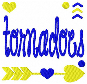 Tornadoes Sports Embroidery Design