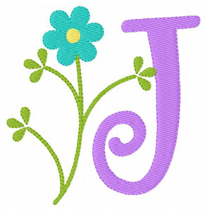 Spring Flower Monogram Embroidery Design Set Spring Flower Monogram Embroidery Design Set