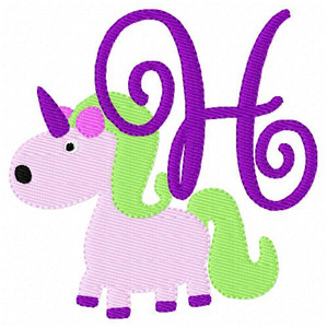 Unicorn Cutie Monogram Embroidery Set Unicorn Cutie Monogram Embroidery Set