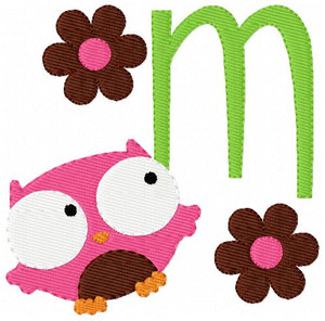 Owl Flyby Monogram Set Owl Flyby Monogram Set