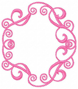 Sweet Swirl Monogram Embroidery Design Frame Sweet Swirl Monogram Embroidery Design Frame