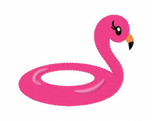 Flamingo Float Floatie Summer Embroidery Design Flamingo Float Floatie Summer Embroidery Design