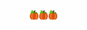 Three Little Pumpkins Trio Machine Embroidery Design Three Little Pumpkins Trio Machine Embroidery Design